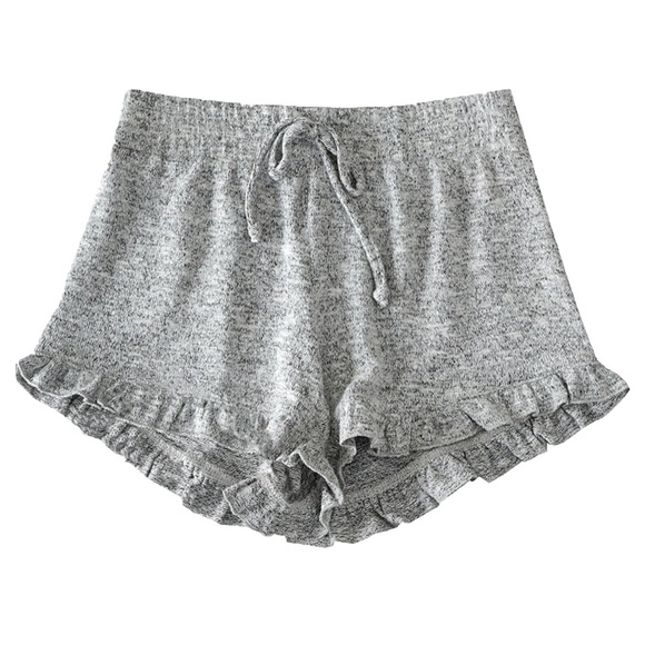 Goodnight Macaroon Pants - Goodnight Macaroon Cheeky Frill Hem PJ Shorts